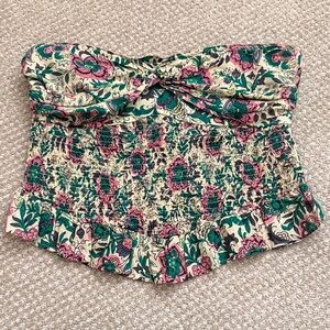 Free People Multicolor Smocked Top